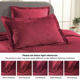 Cotton Jacquard Matelassé Scalloped Geometric Fret Bedspread Set