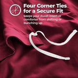 1200 Thread Count Egyptian Cotton Solid Duvet Cover Set