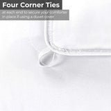 Brushed Microfiber Down Alternative Medium Weight Solid Comforter