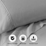 Cotton Blend 800 Thread Count Solid Deep Pocket Bed Sheet Set