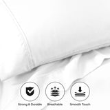 Cotton Blend 800 Thread Count Solid Pillowcase Set of 2