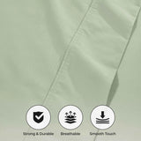 1000 Thread Count Cotton Blend Solid Deep Pocket Bed Sheet Set