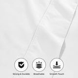 1000 Thread Count Cotton Blend Solid Deep Pocket Bed Sheet Set