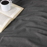 Milan Cotton Textured Jacquard Striped Lightweight Woven Blanket