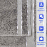 Niles Egyptian Giza Cotton Plush Absorbent Face Towel Washcloth Set of 12