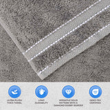 Niles Egyptian Giza Cotton Plush Heavyweight Soft 12 Piece Towel Set