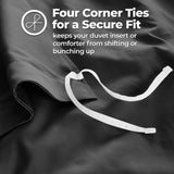 1200 Thread Count Egyptian Cotton Solid Duvet Cover Set