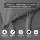 1200 Thread Count Egyptian Cotton Sateen Sheet Set