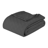 Milan Cotton Textured Jacquard Striped Lightweight Woven Blanket