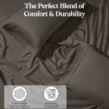 1200 Thread Count Cotton Rich Solid Deep Pocket Bed Sheet Set
