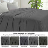 Milan Cotton Textured Jacquard Striped Lightweight Woven Blanket