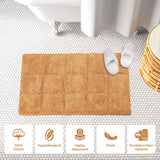 Cotton Checkers Geometric Non-Skid Washable 2 Piece Bath Rug Set