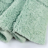 Cotton Checkers Geometric Non-Skid Washable 2 Piece Bath Rug Set