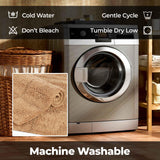 Cotton Checkers Geometric Non-Skid Washable 2 Piece Bath Rug Set