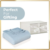 Metro Chevron Zig-Zag Modern All-Season Cotton Blanket