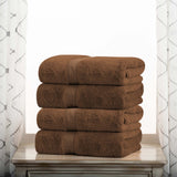 Egyptian Cotton Plush Heavyweight Bath Towel Set of 4