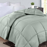 Monochrome Basketweave Plush Microfiber Down Alternative Comforter