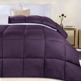 Monochrome Basketweave Plush Microfiber Down Alternative Comforter