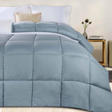 Monochrome Basketweave Plush Microfiber Down Alternative Comforter