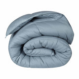 Monochrome Basketweave Plush Microfiber Down Alternative Comforter