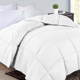 Monochrome Basketweave Plush Microfiber Down Alternative Comforter