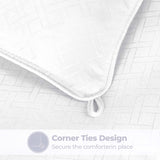 Monochrome Basketweave Plush Microfiber Down Alternative Comforter