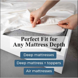 Apus 100% Cotton 500 Thread Count Fitted Sheet - 18" & 20" Extra Deep Pocket Options