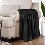 Diamond Weave Modern Classic Geometric All-Season Cotton Blanket