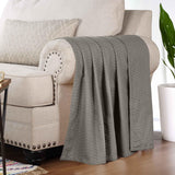 Diamond Weave Modern Classic Geometric All-Season Cotton Blanket