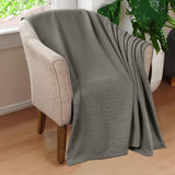 Diamond Weave Modern Classic Geometric All-Season Cotton Blanket