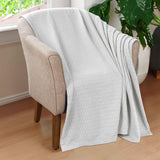 Diamond Weave Modern Classic Geometric All-Season Cotton Blanket