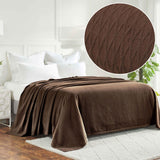 Diamond Weave Modern Classic Geometric All-Season Cotton Blanket