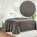 Diamond Weave Modern Classic Geometric All-Season Cotton Blanket