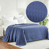 Diamond Weave Modern Classic Geometric All-Season Cotton Blanket
