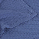 Diamond Weave Modern Classic Geometric All-Season Cotton Blanket