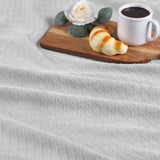 Diamond Weave Modern Classic Geometric All-Season Cotton Blanket