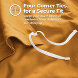 1200 Thread Count Egyptian Cotton Solid Duvet Cover Set