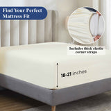 Pavo 100% Cotton 700 Thread Count Fitted Sheet - 18" & 20" Extra Deep Pocket Options