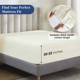 Apus 100% Cotton 500 Thread Count Fitted Sheet - 18" & 20" Extra Deep Pocket Options