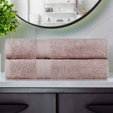 Kendell Egyptian Cotton Medium Weight Plush Bath Towel Set of 2