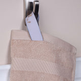 Egyptian Cotton Dobby Border Medium Weight 6 Piece Hand Towel Set