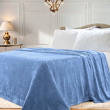 Fleece Plush Medium Weight Fluffy Soft Solid Decorative Blanket