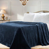 Fleece Plush Medium Weight Fluffy Soft Solid Decorative Blanket