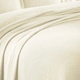 Fleur De Lis Jacquard Matelassé Cotton Medallion Bedspread Set