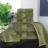 Madison Egyptian Cotton Plush Heavyweight 8 Piece Towel Set