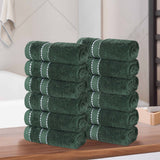 Niles Egyptian Giza Cotton Plush Absorbent Face Towel Washcloth Set of 12