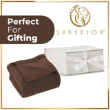 Waffle Weave Honeycomb Knit Soft Solid Textured Cotton Blanket