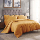 Egyptian Cotton 300 Thread Count Solid Luxury Duvet Cover Set