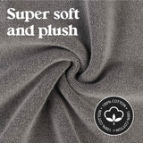 Leo Cotton Solid Modern Absorbent Heavy Washable Bath Mat Set of 2