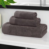 Basketweave Egyptian Cotton Solid 3 Piece Assorted Towel Set